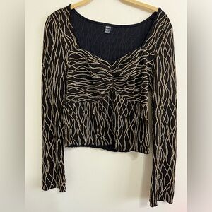 Black and Gold blouse